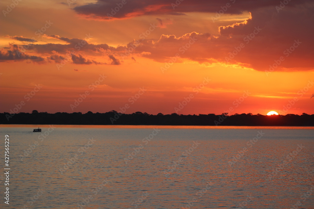 Naklejka premium Pôr do Sol - Belém do Pará