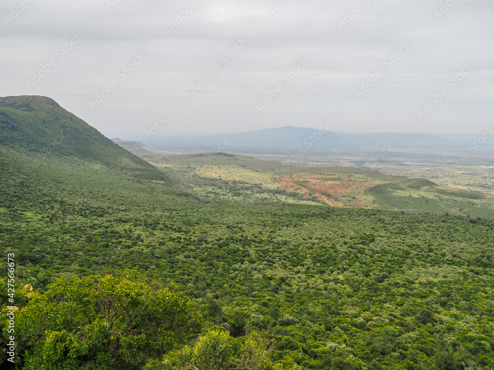 Scenic view of Great Rift Valley, Kenya, Africa