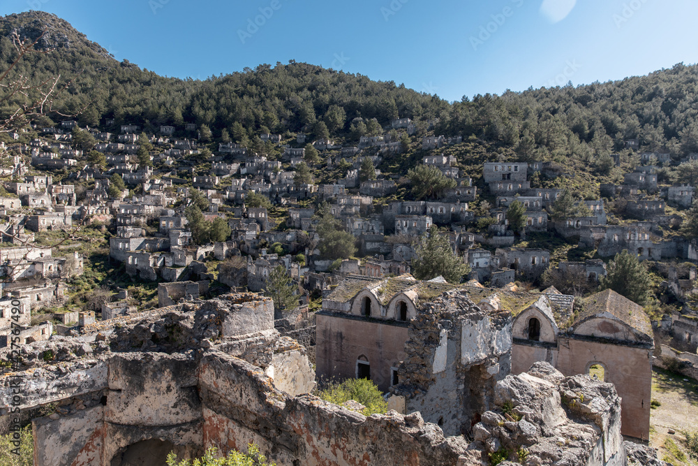 Abandoned Greek Kayakoy Ghost Town in Fethiye 