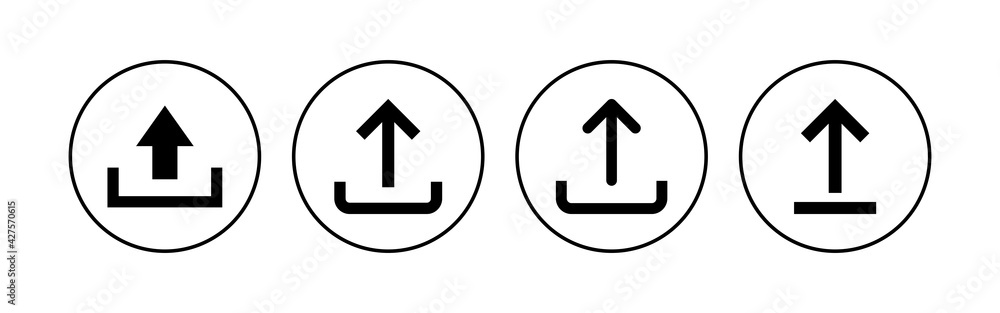 Upload icon set. load data symbol Upload icon set. load data symbol