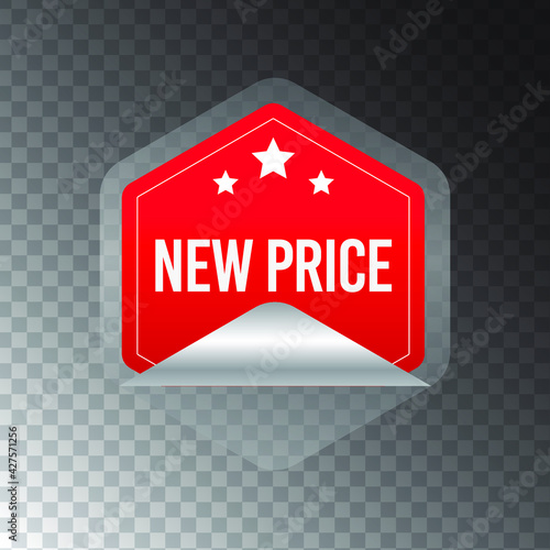 New Price Sticker and Tag. Eps10 vector illustration.