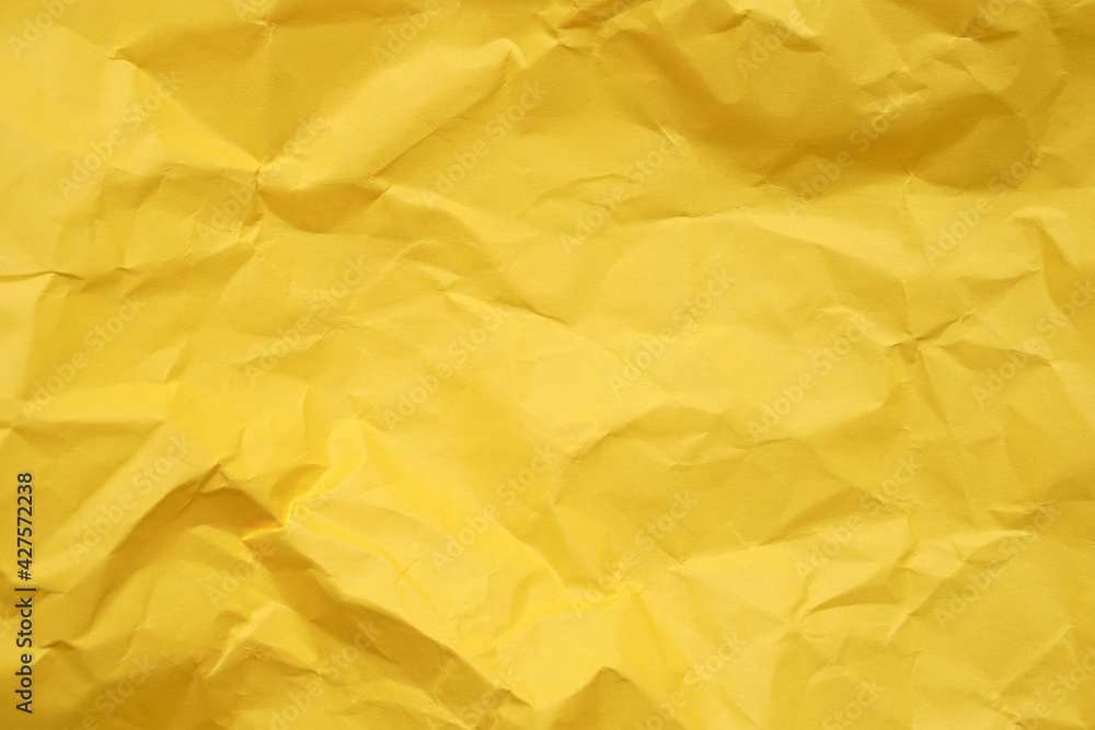 blank crumpled yellow paper for background. blank crumpled yellow paper for background.