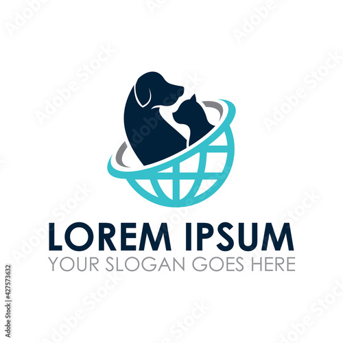 pet world vector , pet care logo