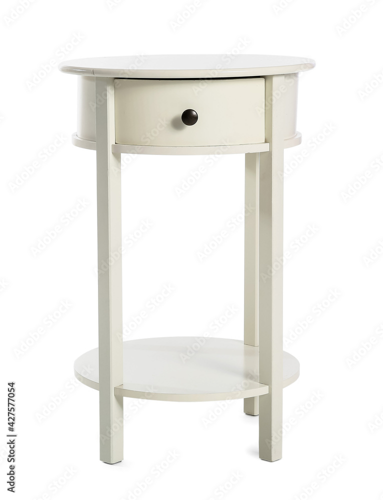 Modern table on white background Modern table on white background