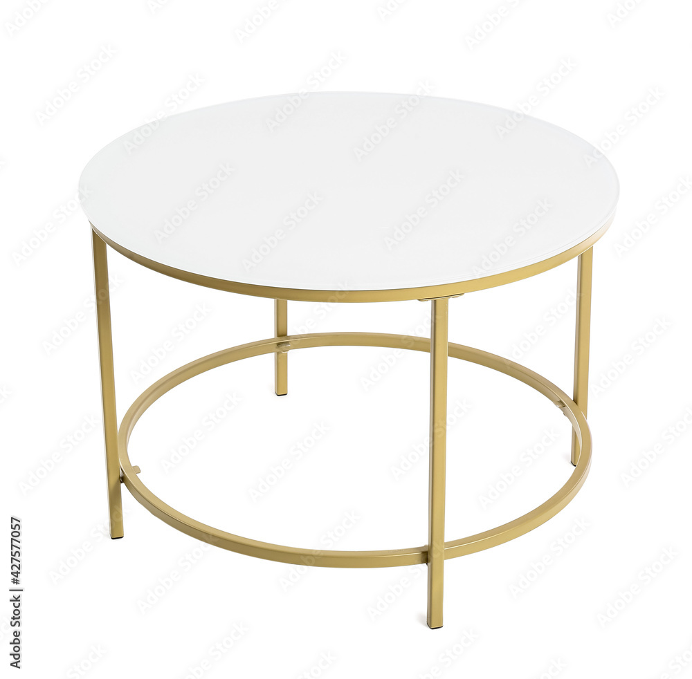 Modern table on white background Modern table on white background