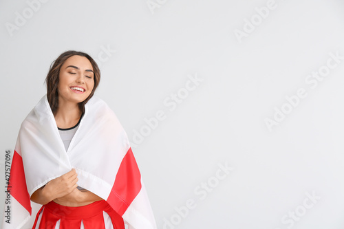 Beautiful cheerleader with ...