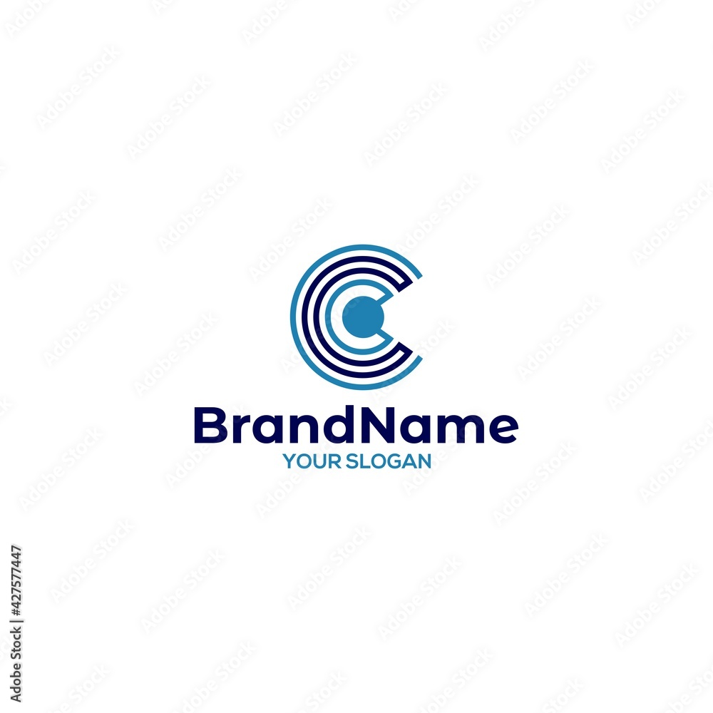 Letter C Logo Design Vector