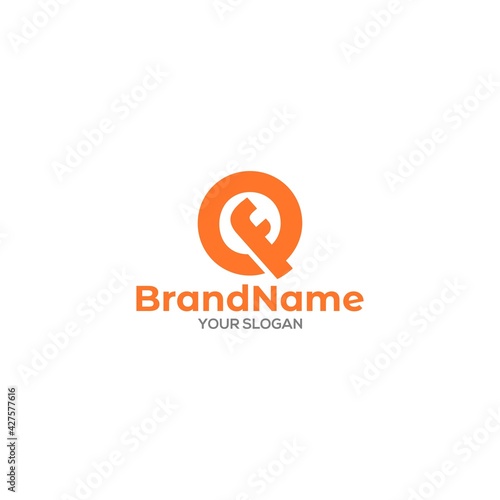 Free Download Letter QF Logo Design Vector - GFXLoad