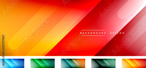 Abstract backgrounds - lines composition created with lights and shadows. Technology or business digital templates