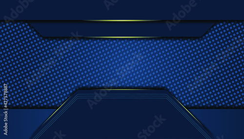 Luxury background template dark design elegant golden motion Free vector