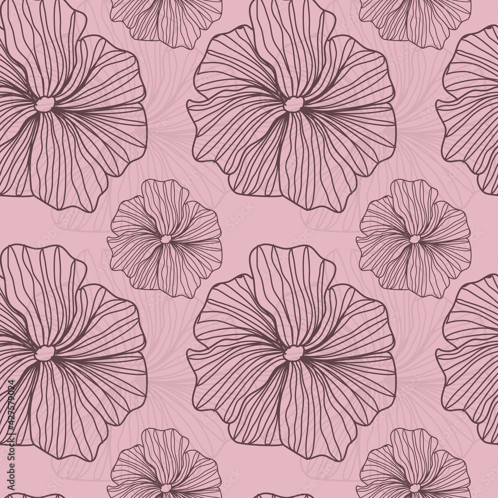 Floral Seamless Pattern Vector Floral Seamless Pattern Vector
