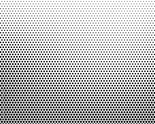 Abstract halftone dotted black and white background - vector illustration. Template for business, design, texture and postcards.