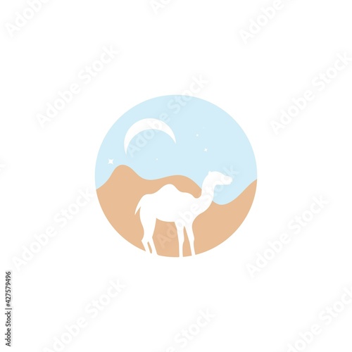 camel icon vector illustration design template