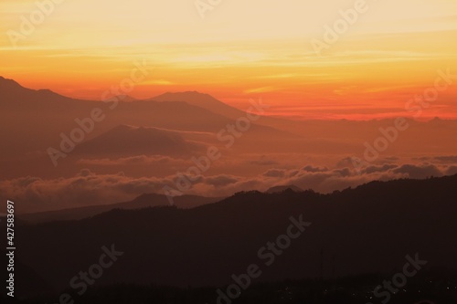 Sun rise at Mount Bromo East Java Indonesia