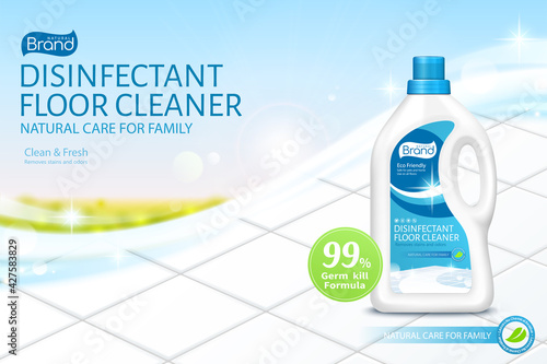 Bio natural floor cleaner ads