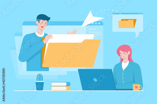 Digital file delivery concept