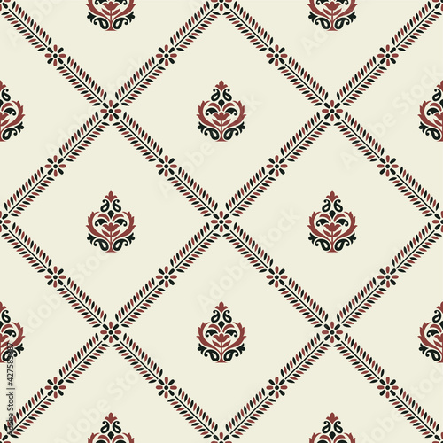 Seamless damask paisley wallpaper pattern