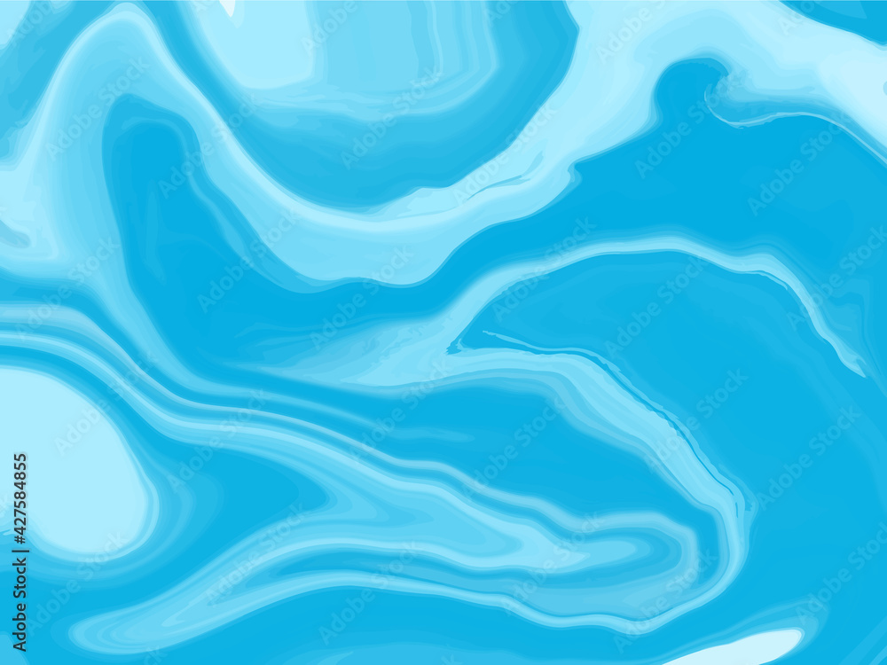 Fototapeta premium Liquid marble texture design, colorful marbling surface, vibrant abstract paint design, vector illustration. Applicable for cover design, presentation, invitation, flyer