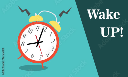 Alarm clock red wake-up time