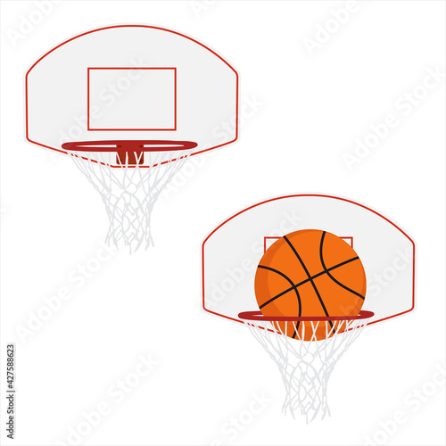 Basketball basket, basketball hoop, basketball and hoop, basketball net.