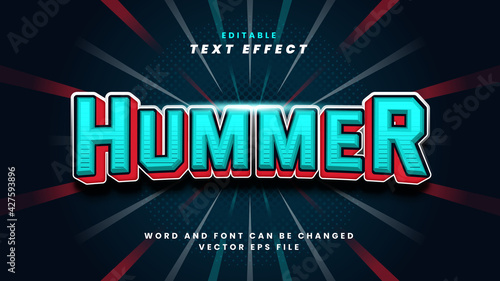 Hummer text effect