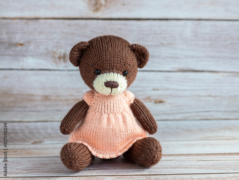 custom made wallpaper toronto digitalSoft toy bear in a dress.
