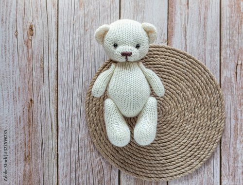 Soft toy white bear.