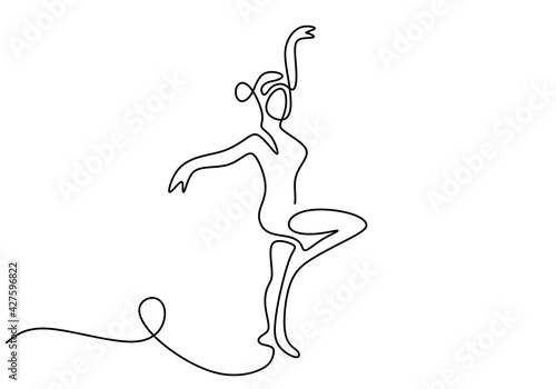 One continuous line drawing...
