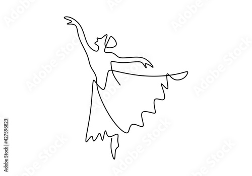 One continuous line drawing...