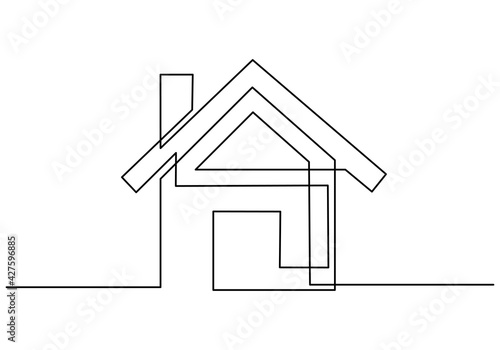 Continuous line drawing of ...