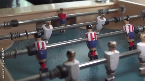 Wallpaper Mural Slow motion of a goal in table football  Torontodigital.ca