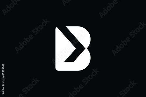 Creative Innovative Initial DB logo and BD logo. DB  Letter Minimal luxury Monogram. BD Professional initial design. Premium Business typeface. Alphabet symbol and sign.