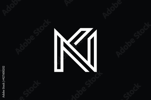 Creative Innovative Initial NK logo and KN logo. NK Letter Minimal luxury Monogram. KN Professional initial design. Premium Business typeface. Alphabet symbol and sign. photo