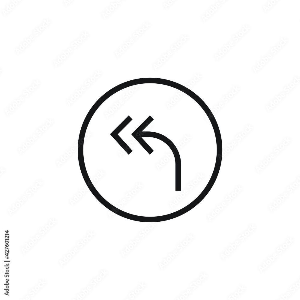 Bend icon design. vector illustration Bend icon design. vector illustration