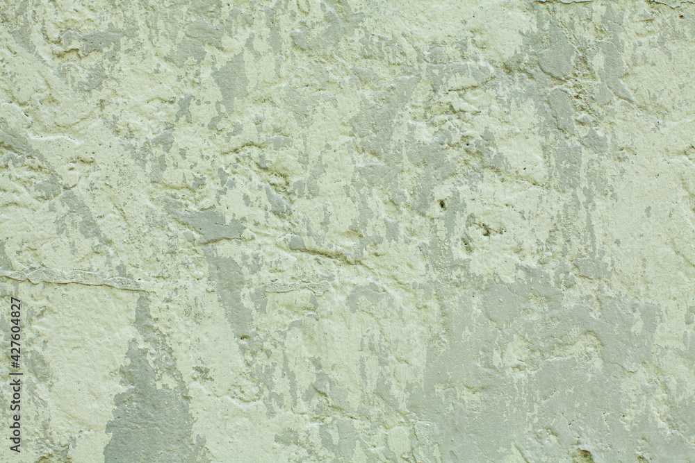 Abstract old texture green stucco plaster cement wall background