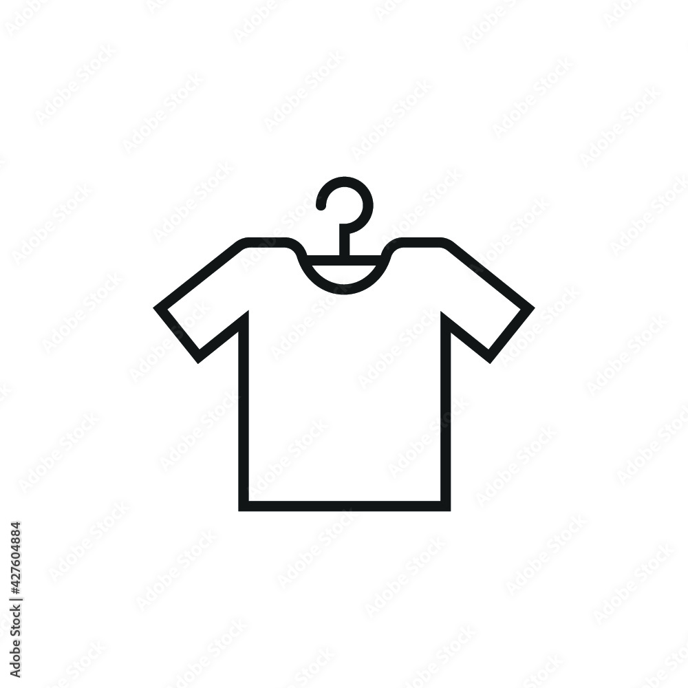 clothes icon, Tshirt icon on the hanger icon clothes icon, Tshirt icon on the hanger icon