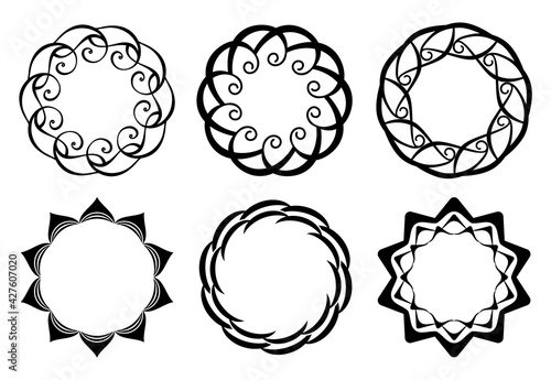 Set of decorative frames. G...