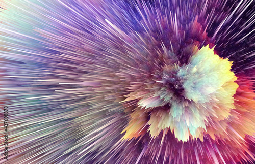 Abstract explosion advertising background