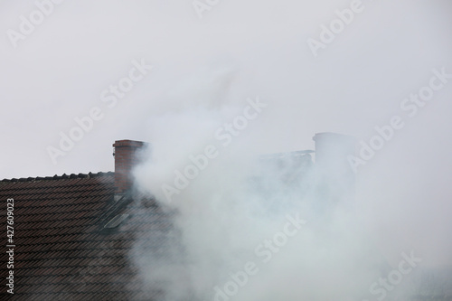 Smoke from the chimney of your smog which is harmful 
