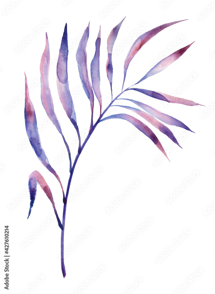 watercolor abstract branch
