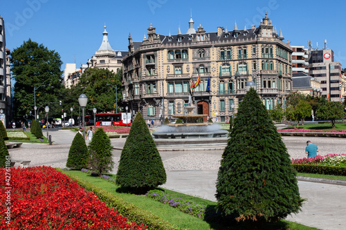 Plaza Federico Moyua en Bilbao, Vizcaya, País Vasco. photo