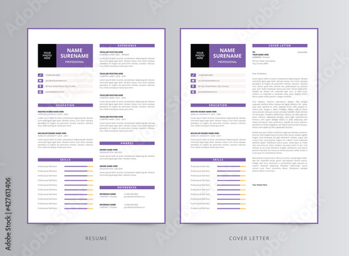 Clean and Creative Resume/CV Template Design