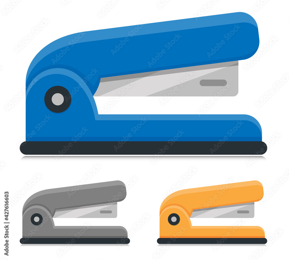 office stapler flat icon vector office stapler flat icon vector