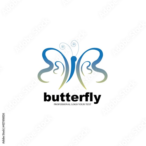 Beauty Butterfly Logo Template Vector icon design 