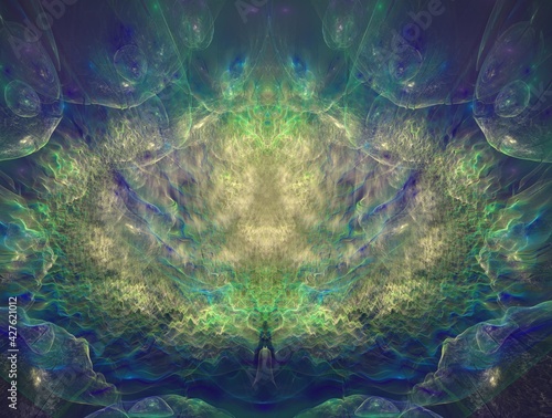 Imaginatory fractal background generated Image