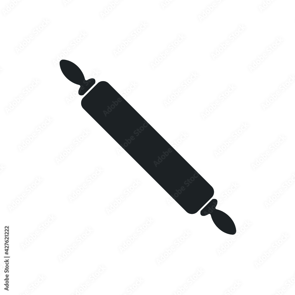 rolling pin icon, illustration art design