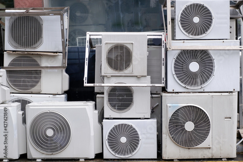 Multiple external air conditioner coolers