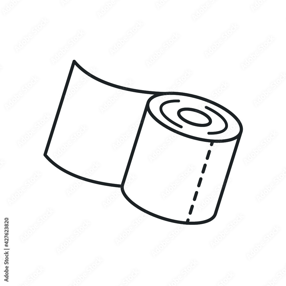 toilet paper roll icon design