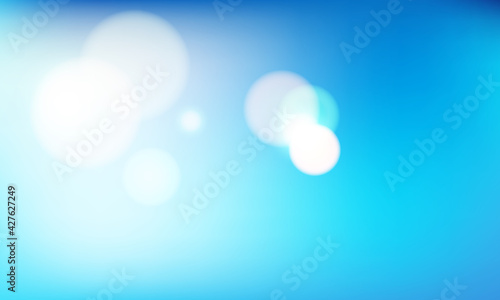 blue sky with orbs vector background.