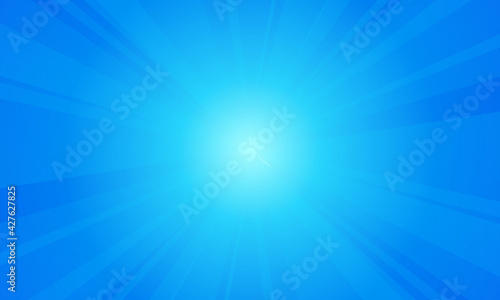 blue sunrays graphic design vector background.